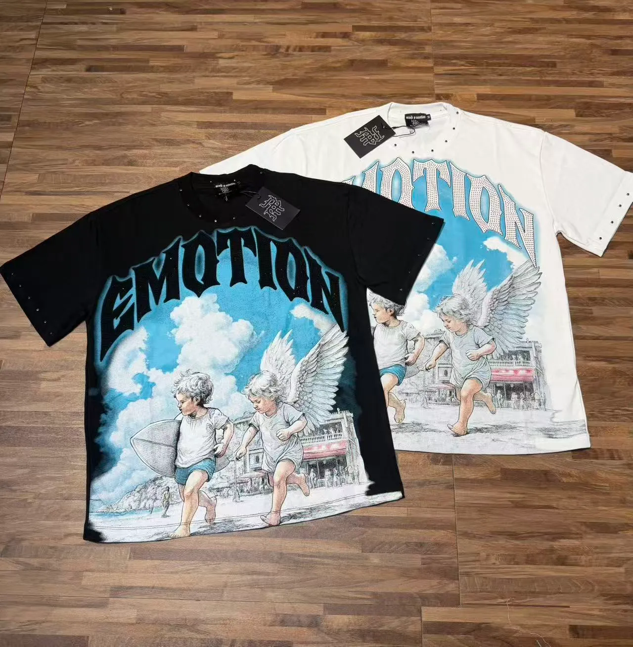 E 8127##Cream White/ ｜ MIXED EMOTION In Stock （ ）+ T （fabric):32 Sizes（size）：S-M L X L ： （colour）：Cream White/ 👉 👉